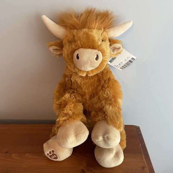 Build-A-Bear Shaggy Highland Cow Plush - Picture 1 of 9